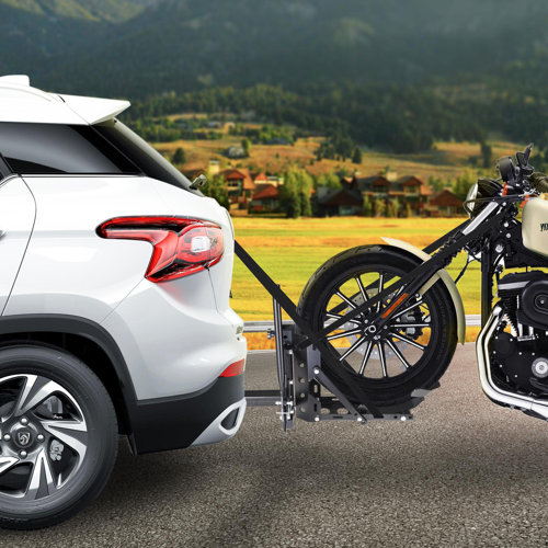 800Lb Motorcycle Trailer Hitch 2" Tow Receiver Scooter Carrier